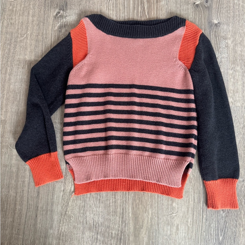 Stella McCartney Pink and Black Striped Sweater